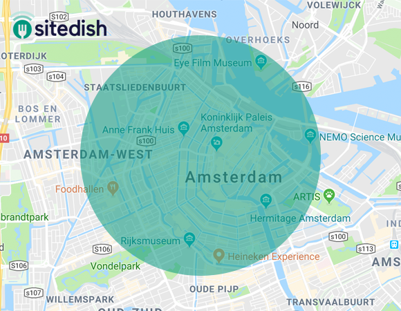 bezorggebied-bezorgrestaurants Sitedish - Order area